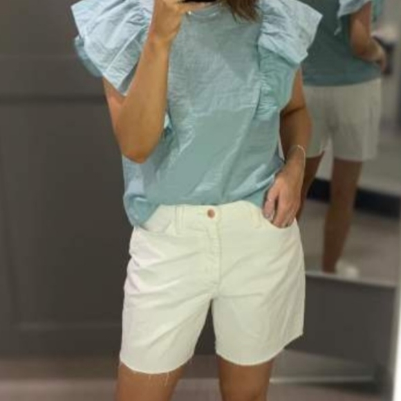 Women's Flutter Sleeve Tank Top A New Day White Size - X Small - Picture 5 of 6